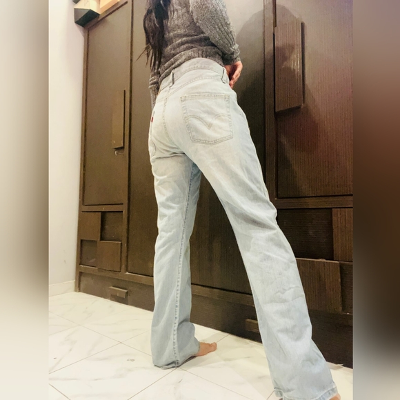 Levis blue wide leg jeans - Picture 5 of 6